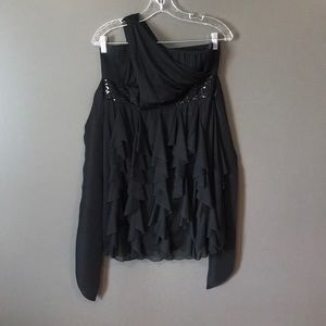 Deb Strapless mini Dress W/ Over the Shoulder Mesh